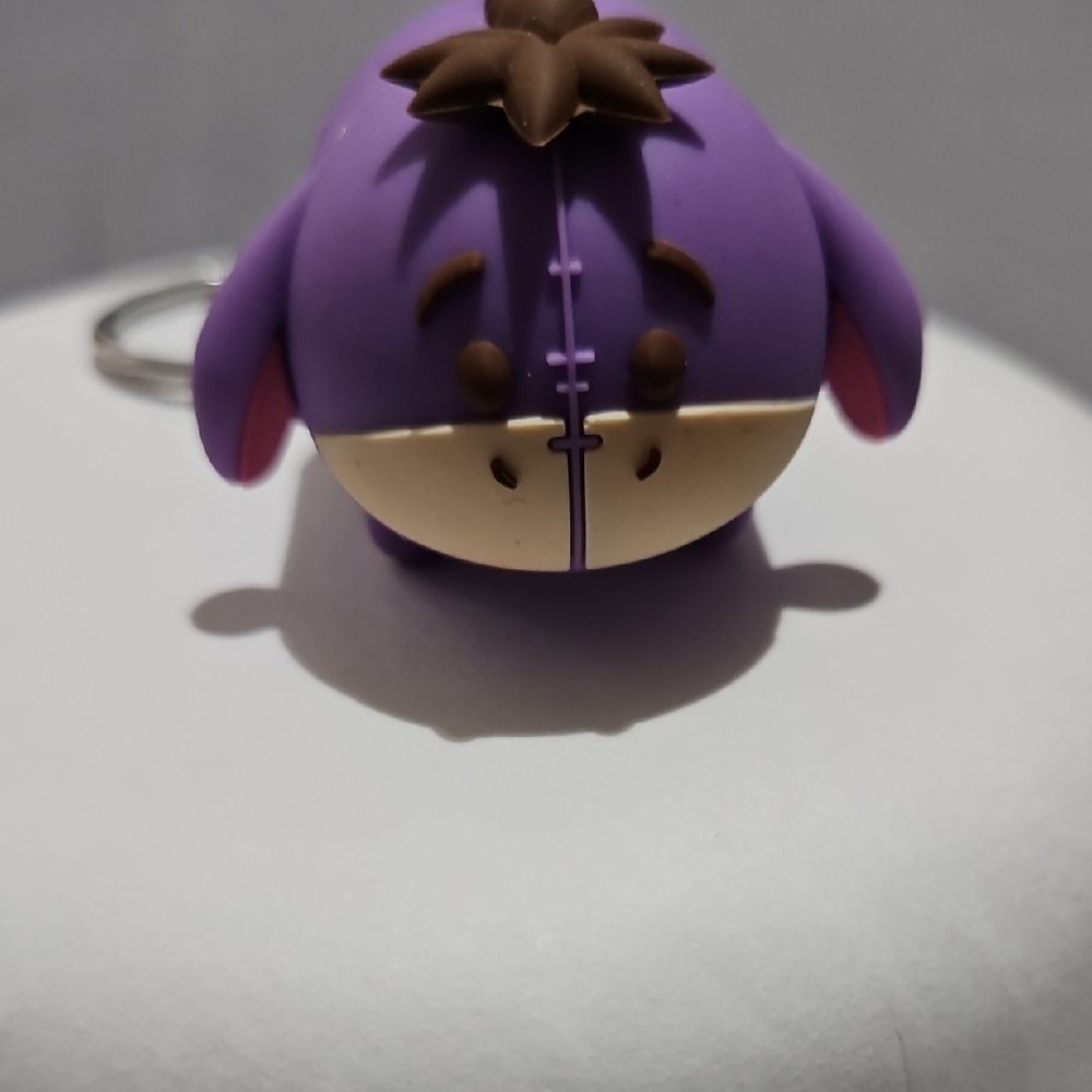 Purple Keychain Accessory Eeyore Vinyl Tsum Tsum